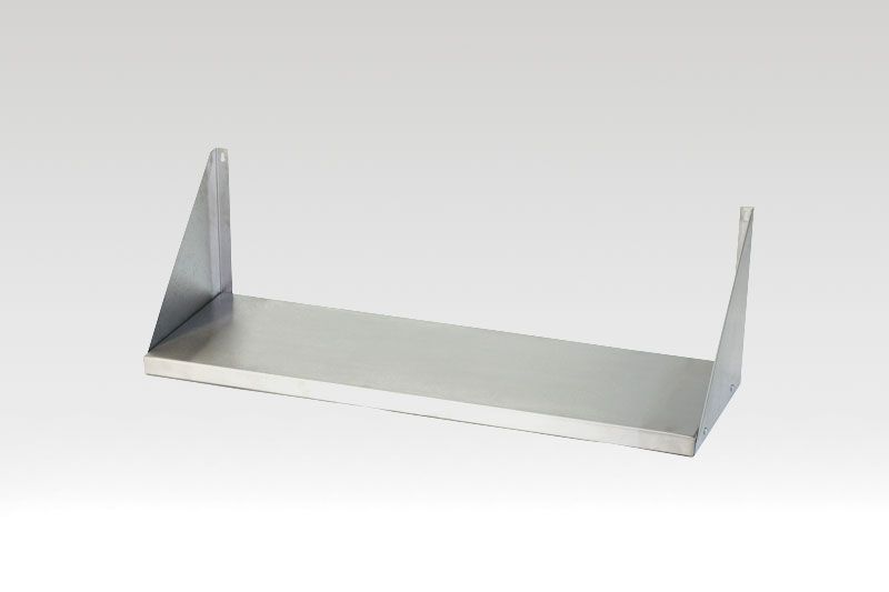 Полка навесная открытая ПНОб - 1500*300*180 "Base", цинк, сплошная