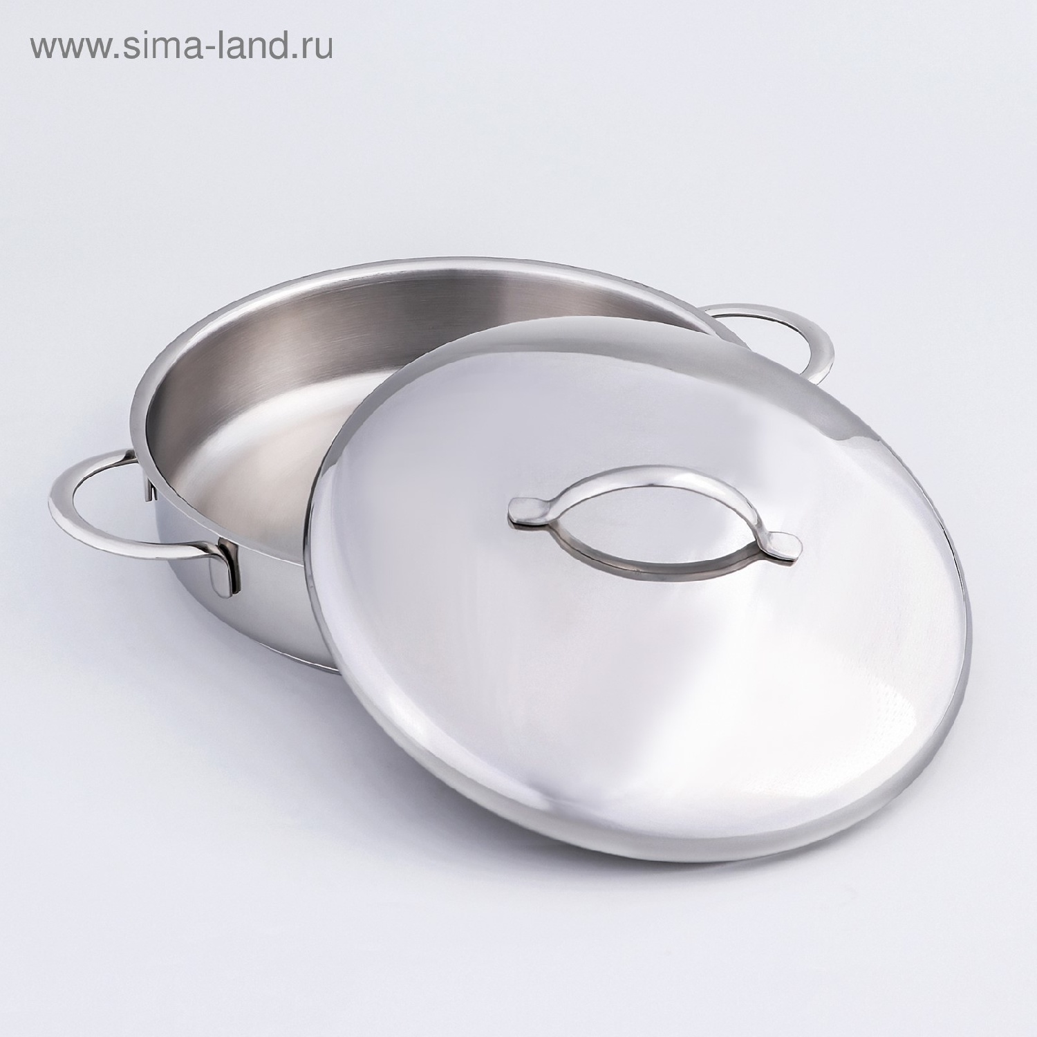 Жаровня «Гурман-Классик», 2 л, d24 см, металл. крышка, тройное дно