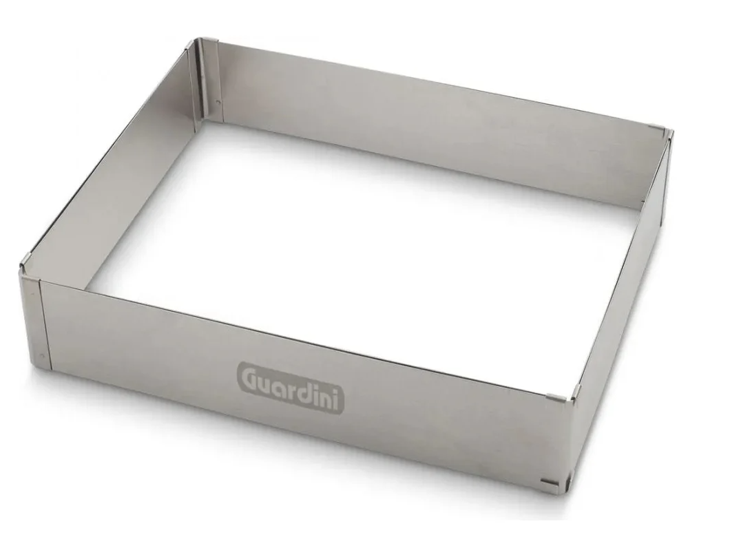 Кольцо раздвижное для выпечки GUARDINI Cake Design Gadgets прямоугольное, 18x27.5 - 33x52.5 см 15690R