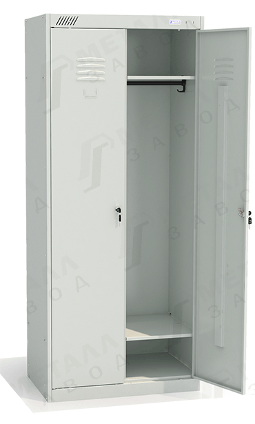 Шкаф для одежды ШРК(1850) 22-800 разобранный (корпус RAL7035, двери RAL7035, замок повышенной секретности)