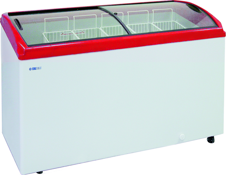 Ларь морозильный ITALFROST CF500C (красный)